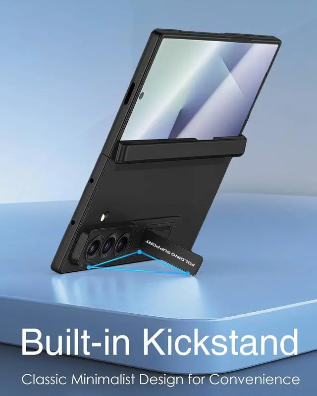 Alt view image 5 of 7 - WERLEO for Samsung Galaxy Z Fold 7 Case with Hinge Protection, [Built-in Screen Protector] [Adjustable Kickstand] Shockproof Slim Fit All-inclusive Protective Phone Cover for Galaxy Z Fold 7 2025