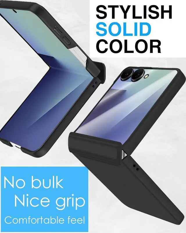 Alt view image 7 of 7 - WERLEO Case for Samsung Galaxy Z Flip 7, Hinge Protection, Built-in Screen Protector, Wireless Charging, Shockproof, Slim Rugged Phone Protective Case for Galaxy Z Flip 7