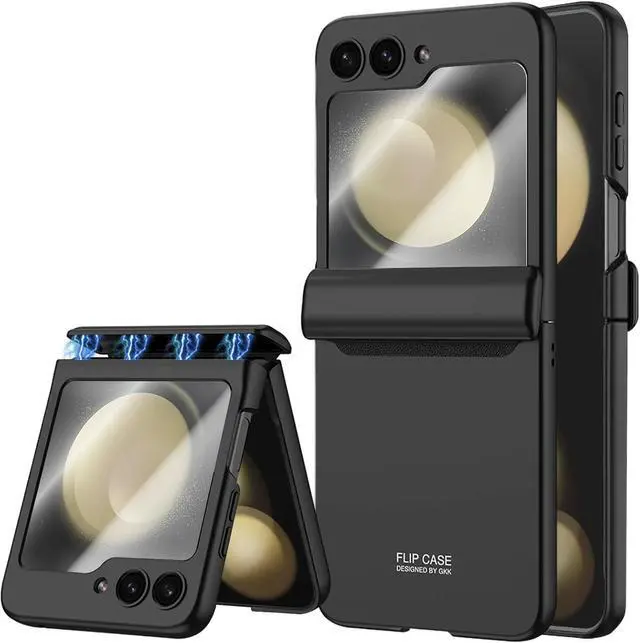 Main image of WERLEO Case for Samsung Galaxy Z Flip 5 Case, Hinge Protection, Built-in Screen Protector, Wireless Charging, Shockproof, Anti Scratch Slim Phone Protective Cover for Galaxy Z Flip 5, 2023