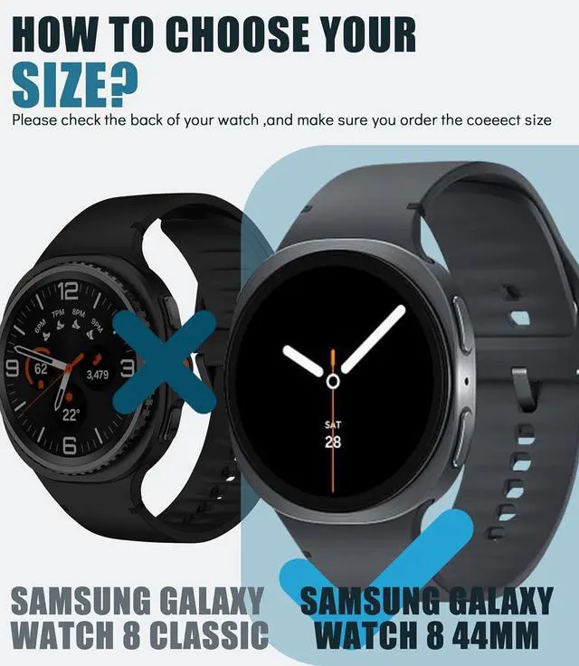 Alt view image 2 of 7 - WERLEO 5+5 Pack Bling Case for Samsung Galaxy Watch 8 44mm Screen Protector, Hard PC Bumper Cover with Tempered Glass, All-around Shiny Rhinestone Case for Samsung Watch 8 44mm Only
