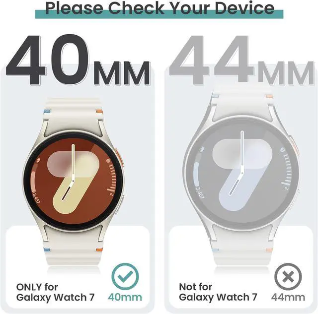 Alt view image 2 of 7 - WERLEO [5+5Pack] for Samsung Galaxy Watch 7 Screen Protector Case 40mm Accessories, Hard PC Bumper/HD Anti-Fog Tempered Glass Protective Film, Face Cover Set, Galaxy Watch 7 Case for Women Men