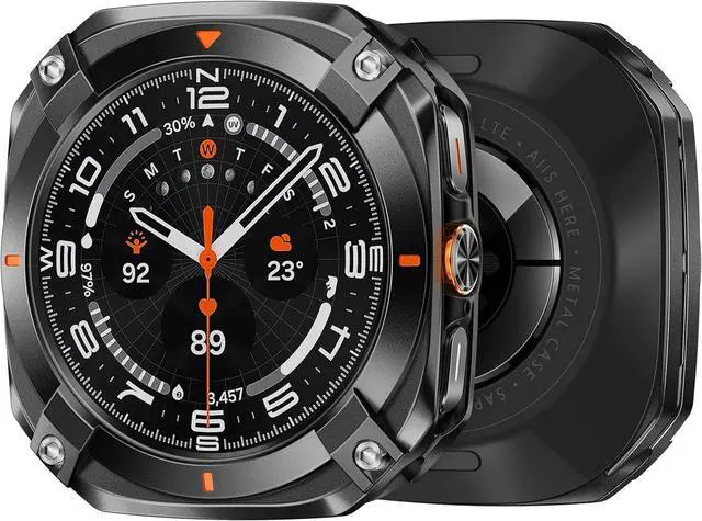 Main image of WERLEO Metal Case for Samsung Galaxy Watch Ultra (2025/2024), Rugged Stainless Steel Protective Bezel with Back Cover, Bumper Cover for Samsung Galaxy Ultra Watch 47mm