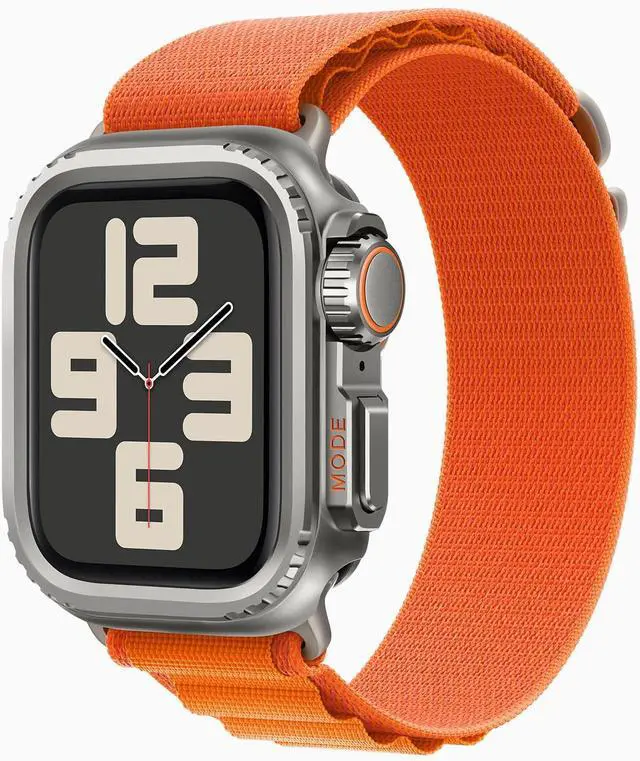 Alt view image 4 of 7 - WERLEO 2 in 1 Metal Case Compatible with Apple Watch Series 6/Series5/Series4/SE 44mm, Rugged Shockproof Metal Bumper Case with Back Cover for iWatch 44mm Grey