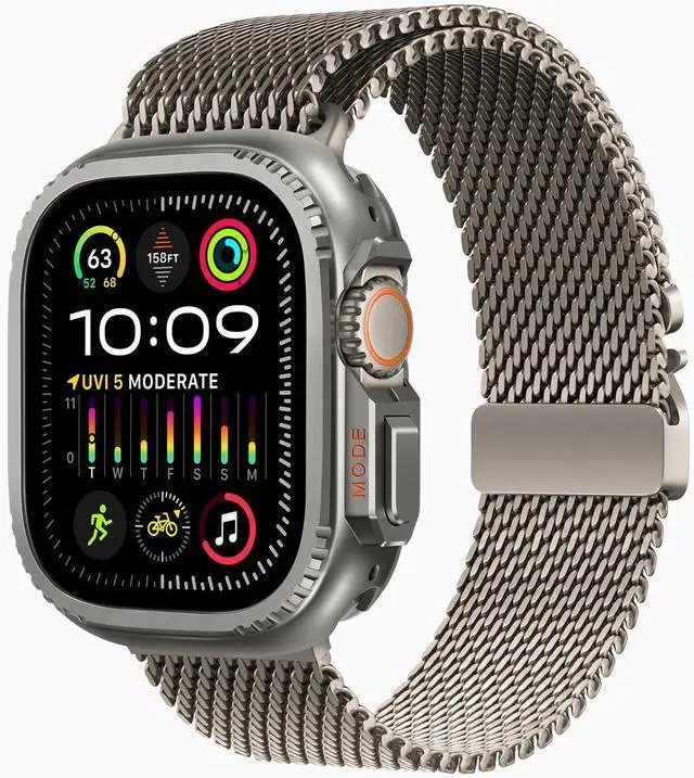 Alt view image 3 of 6 - WERLEO 2 in 1 Metal Case Compatible with Apple Watch Ultra 2/Ultra 49mm, Rugged Shockproof Metal Bumper Case with Back Cover for iWatch 49mm Grey