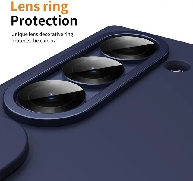 Alt view image 6 of 7 - WERLEO Case for Samsung Galaxy Z Fold 7 with Wristband Stand, Bulit-in Screen & Lens Protector Shockproof Full Body Drop Fall Protection Cover Blue