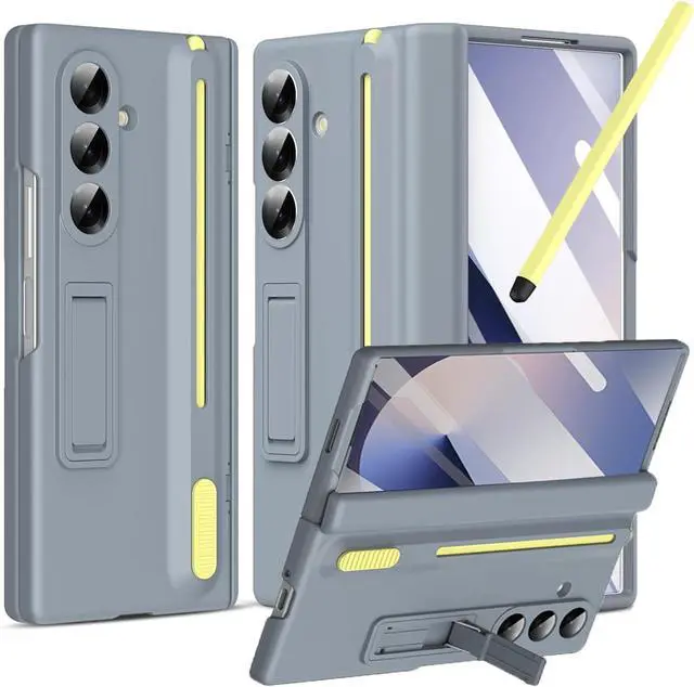 Main image of WERLEO Case for for Samsung Galaxy Z Fold 7 with S Pen Holder and Stylus & Invisible Kickstand, Full Body Hinge Built-in Screen Protector Fold7 Phone Cover for Samsung Z Fold 7 Case with S Pen Slot