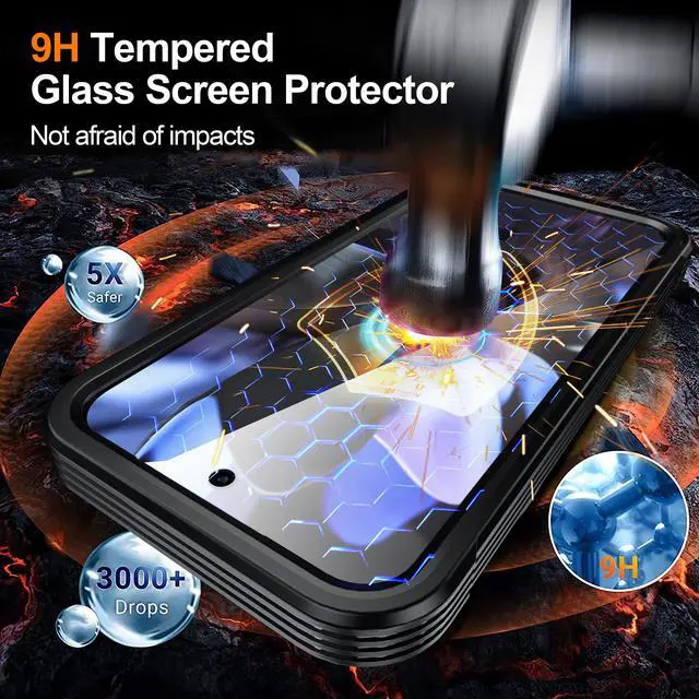 Alt view image 2 of 7 - WERLEO Magnetic Case for Google Pixel 10 Pro XL 6.8" Compatible MagSafe, 360 Degree Full Cover Built-in Screen Protector and Camera Protector,Full Body Phone Cover Black