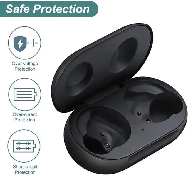 Alt view image 3 of 4 - WERLEO Charging Case for Galaxy Buds/Galaxy Buds+ (SM-R170/R175), Replacement Charger Case Cradle Dock for Samsung Earbuds