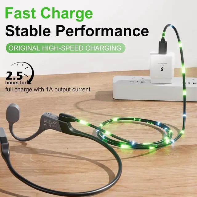 Alt view image 5 of 7 - WERLEO Charging Cable Compatible with SHOKZ OpenSwim Pro S710,Open-Ear Headphones Magnetic USB C 4-Pin Charger Cord Cable for Shokz OpenSwim Pro S710(2Pack, 3.3ft)