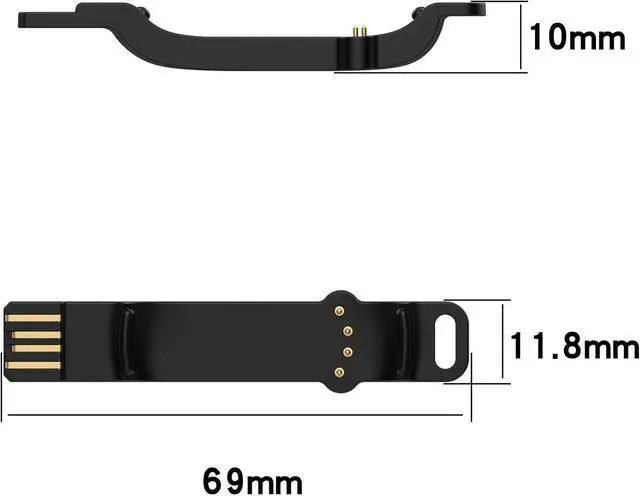 Alt view image 5 of 7 - WERLEO Charger Compatible with Polar Unite Replacement Charging Cable Dock Cord Station USB Cradle Adapter Accessories for Polar Unite Fitness Watch