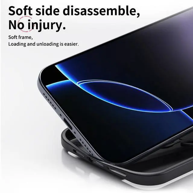 Alt view image 7 of 7 - WERLEO Magnetic Ring Case Compatible with iPhone 17 Pro Max 360° Rotatable Case Compatible with MagSafe Invisible Stand Translucent Matte Shockproof Cover