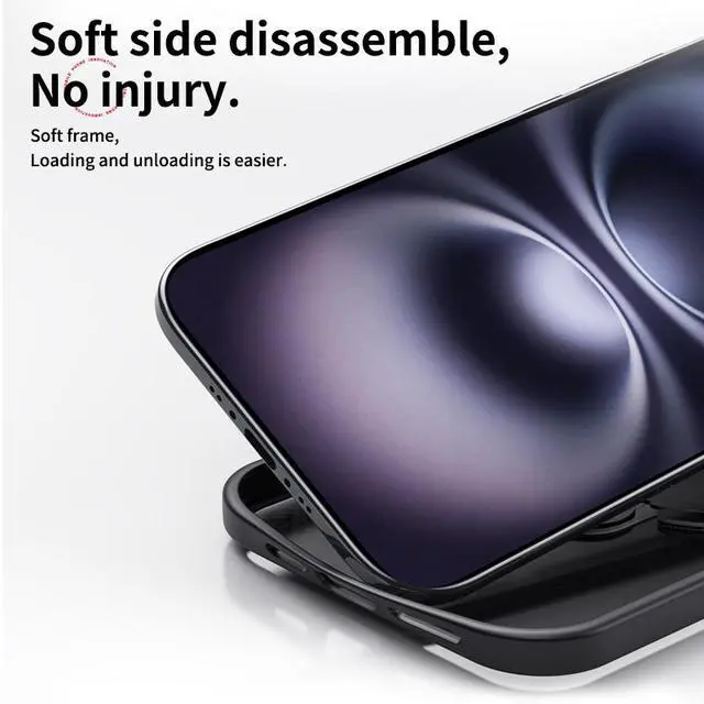 Alt view image 7 of 7 - WERLEO Magnetic Ring Case Compatible with iPhone 17 Air 360° Rotatable Case Compatible with MagSafe Invisible Stand Translucent Matte Shockproof Cover