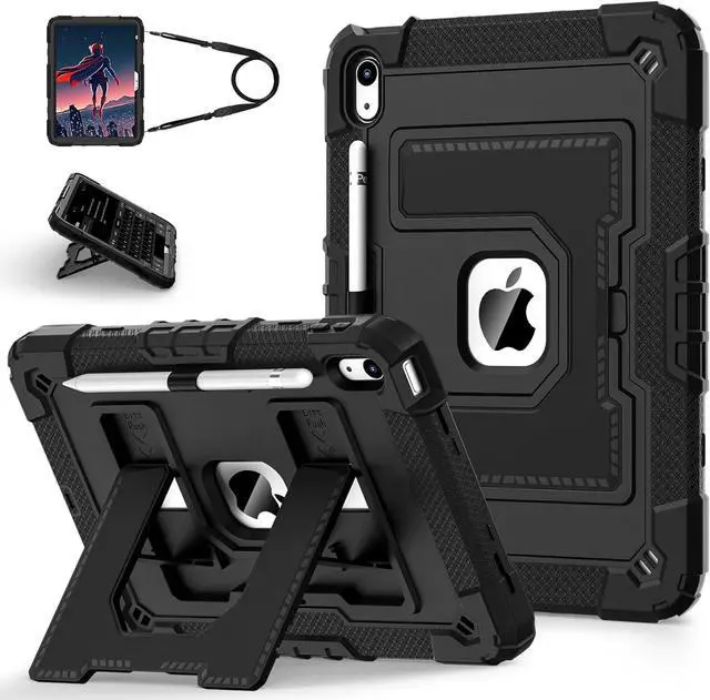 Main image of WERLEO Case for iPad (A16) 11th Generation 11 Inch 2025, iPad 10th Generation 10.9 Inch 2022, Fully-Body Rugged Shockproof Protective Cover with Kickstand Pencil Holder Shoulder Strap