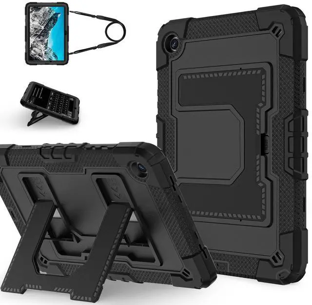 Main image of WERLEO Case for Samsung Galaxy Tab A9+ / A9 Plus 11 inch 2023 SM-X210/X216/X218 with Stand & Shoulder Strap, Heavy Duty Shockproof Protective Cover