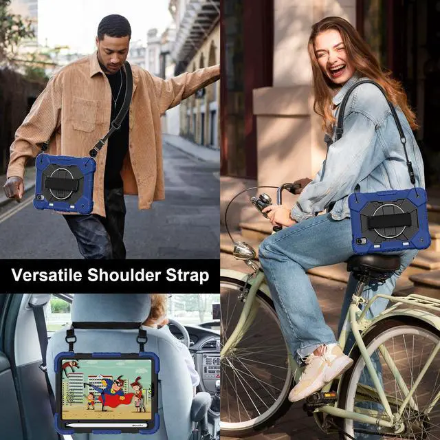 Alt view image 7 of 7 - WERLEO Case for iPad Mini 7 A17 Pro 2024 / iPad Mini 6 2021 8.3 Inch with Rotating Stand Pencil Holder Hand/Shoulder Strap, Heavy Duty Shockproof Protective Cover for iPad Mini 7th/6th Generation 8.3"