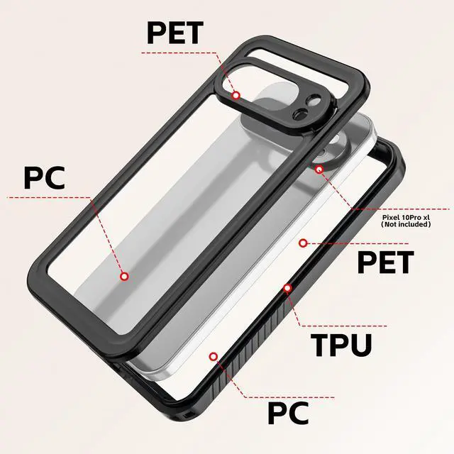 Alt view image 5 of 7 - WERLEO IP68 Waterproof Case for Google Pixel 10 Pro XL, 360° Full-Enclosure Design,dustproof,Drop-Proof, Snowproof,Waterproof Cover for Google Pixel 10 Pro xl 6.8"