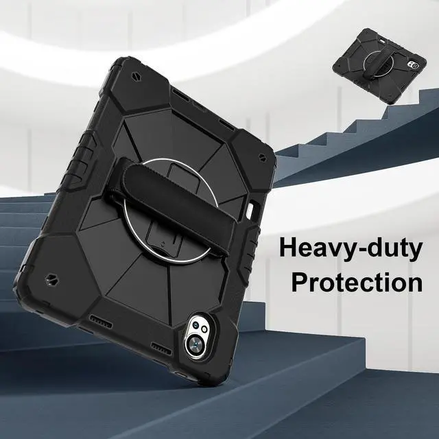 Alt view image 3 of 7 - WERLEO Case for Huawei MatePad Air 12 inch 2025 2024 / Matepad 12X 12 inch 2024 with Rotating Stand Pencil Holder Hand/Shoulder Strap, Heavy Duty Shockproof Protective Cover