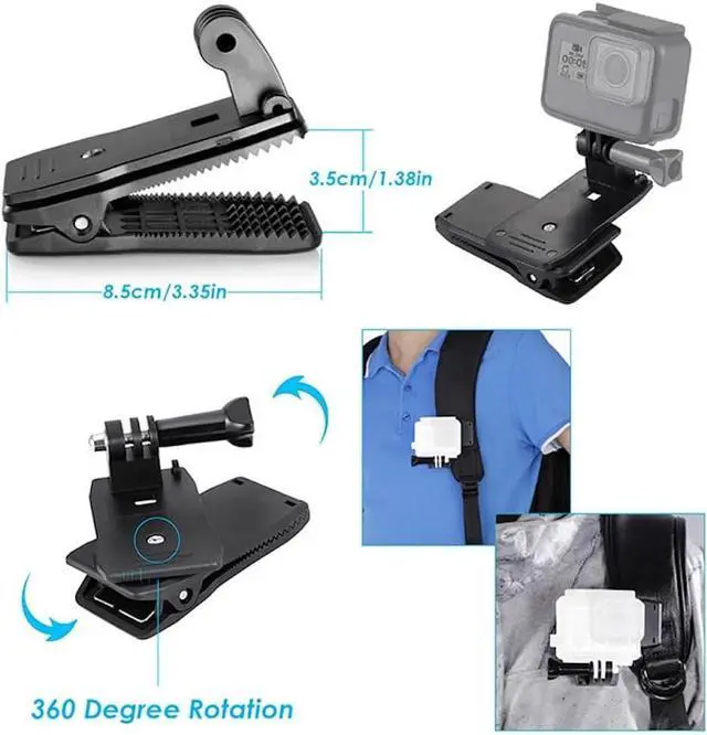 Alt view image 6 of 7 - WERLEO 59-in-1 Action Camera Accessories Kit for GoPro Hero 13 12 11 10 9, DJI Osmo Action 2, 3, 4, Pro 5, Insta360 Ace Pro/Ace Pro 2 Akaso and Other Sports Cameras & Durable Case