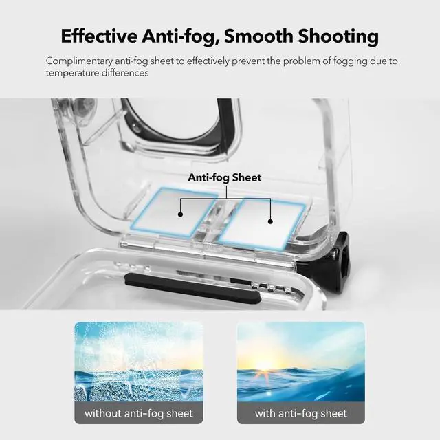 Alt view image 7 of 7 - WERLEO Waterproof Case for DJI Action 5 Pro/Action 4/3, Protective Diving Housing, Floating Handle, Head Strap, Storage Carrying Case for DJI Osmo Action Diving Accessories