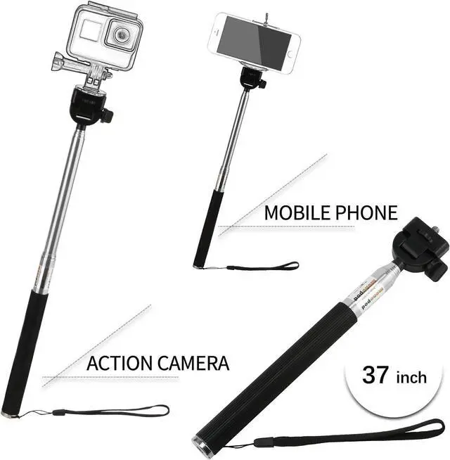 Alt view image 3 of 7 - WERLEO 10-in-1 Accessory Kit for GoPro Accessories,Action Camera Accessories for GoPro Hero13 12 11 10 9 8 7 6 5 4 3+ 3 Hero Session 5 Black AKASO EK7000 Apeman SJ4000 5000 6000 DBPOWER AKASO