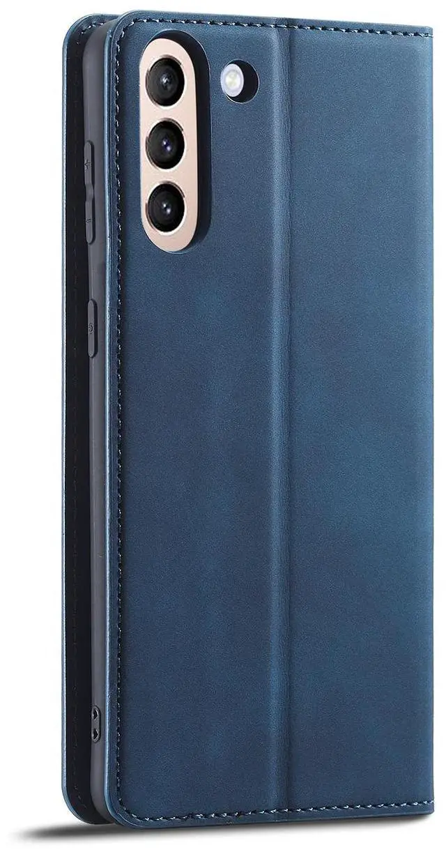 Alt view image 5 of 7 - WERLEO Case for Samsung Galaxy A17 5G Premium PU Leather Phone Cover with Card Holder Stand, Shockproof Flip Wallet Cover Blue