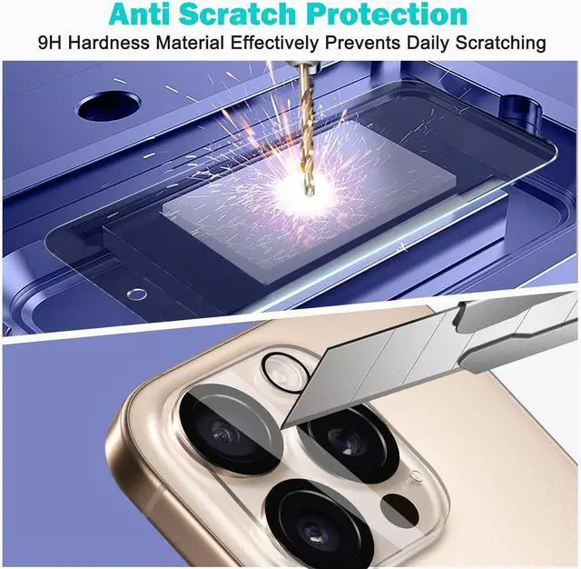 Alt view image 4 of 7 - WERLEO [3+3 Pack] for iPhone 17 Pro Privacy Screen Protector with Camera Lens Protector Full Coverage Anti-Spy Tempered Glass Film 9H Hardness Easy Installation Bubble Free [6.3 inch]