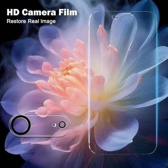 Alt view image 6 of 7 - [3+3Pack] for iPhone Air Privacy Screen Protector with Camera Lens Protector Full Coverage Anti-Spy Tempered Glass Film 9H Hardness Easy Installation Bubble Free [6.5 inch]