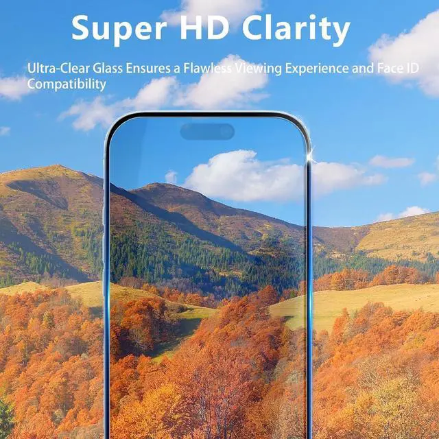 Alt view image 5 of 7 - WERLEO 3 Pack Screen Protector for iPhone Air [6.5 inch] + 3 Pack Camera Lens Protector with Installation Frame,Sensor Protection,Dynamic Island Compatible,Case Friendly Tempered Glass Film