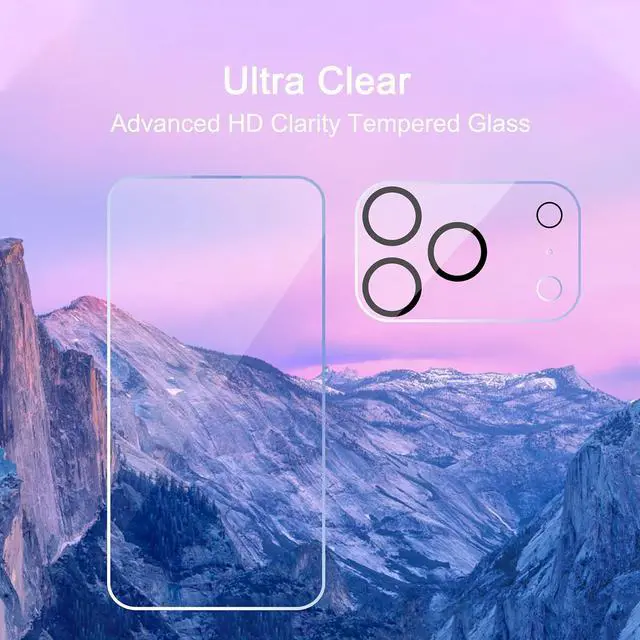 Alt view image 2 of 7 - WERLEO 3 Pack Screen Protector for iPhone 17 Pro [6.3 inch] + 3 Pack Camera Lens Protector with Installation Frame,Sensor Protection,Dynamic Island Compatible,Case Friendly Tempered Glass Film