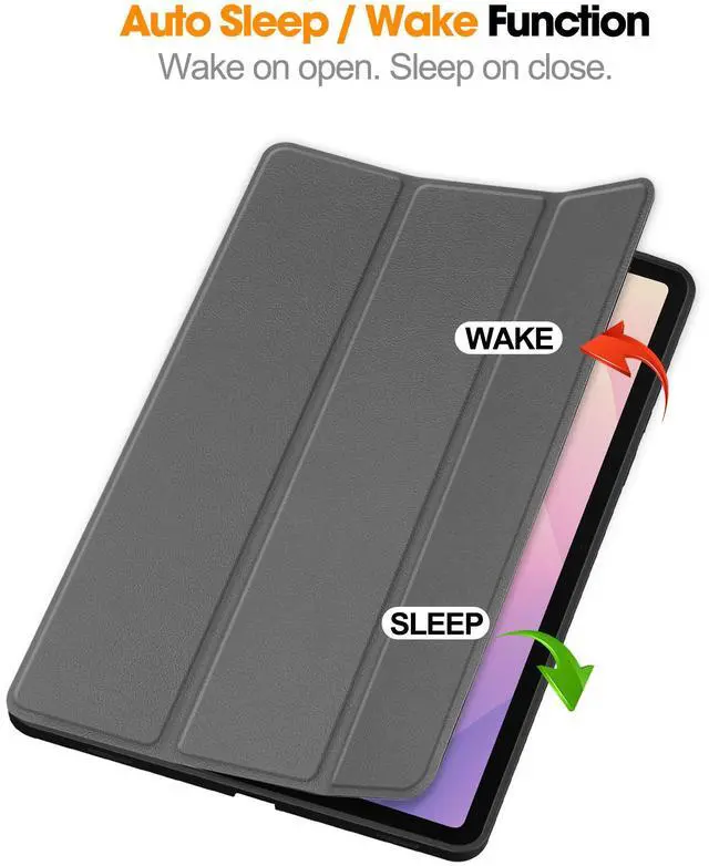 Alt view image 2 of 7 - Case for Samsung Galaxy Tab S11 11 inch 2025 SM-X730 X736B, Slim Protective Cover, Auto Wake Sleep, Soft TPU Protective Cover with Pencil Holder Stand Stylus Pen Grey