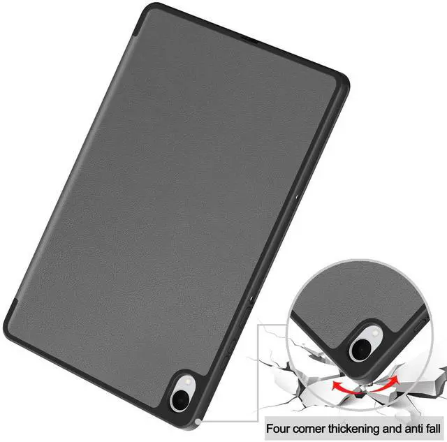 Alt view image 4 of 7 - Case for Samsung Galaxy Tab S11 11 inch 2025 SM-X730 X736B, Slim Protective Cover, Auto Wake Sleep, Soft TPU Protective Cover with Pencil Holder Stand Stylus Pen Grey