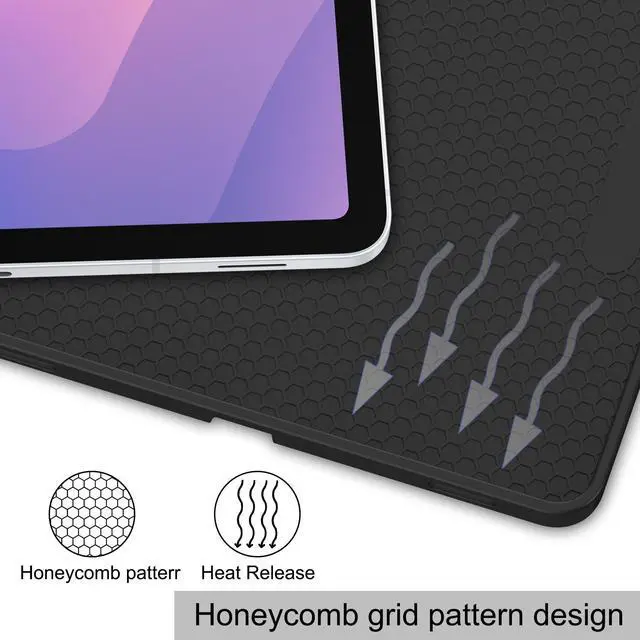 Alt view image 6 of 7 - Case for Samsung Galaxy Tab S11 11 inch 2025 SM-X730 X736B, Slim Protective Cover, Auto Wake Sleep, Soft TPU Protective Cover with Pencil Holder Stand Stylus Pen Dark Green