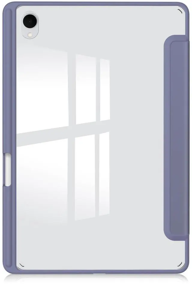 Alt view image 7 of 7 - WERLEO Case for Samsung Galaxy Tab S11 11 inch 2025 SM-X730 X736B, Tri-Fold Smart Folio Cover Auto Wake/Sleep with Clear Back/Pencil Holder Stand Purple