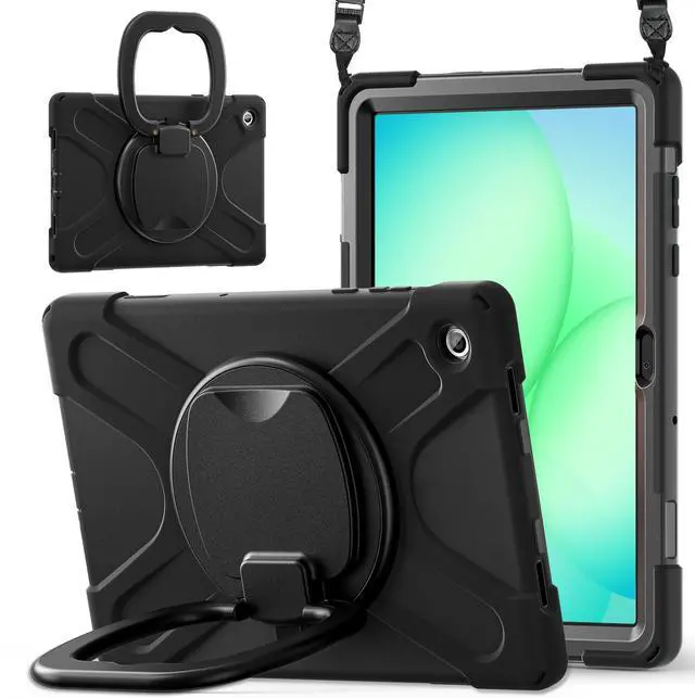 Main image of WERLEO Protecive Case for Samsung Galaxy Tab A11 Plus / A11+ 11 Inch 2025 Shockporoof Cover with Pencil Holder Rotating Hand Strap & Stand Shoulder Strap