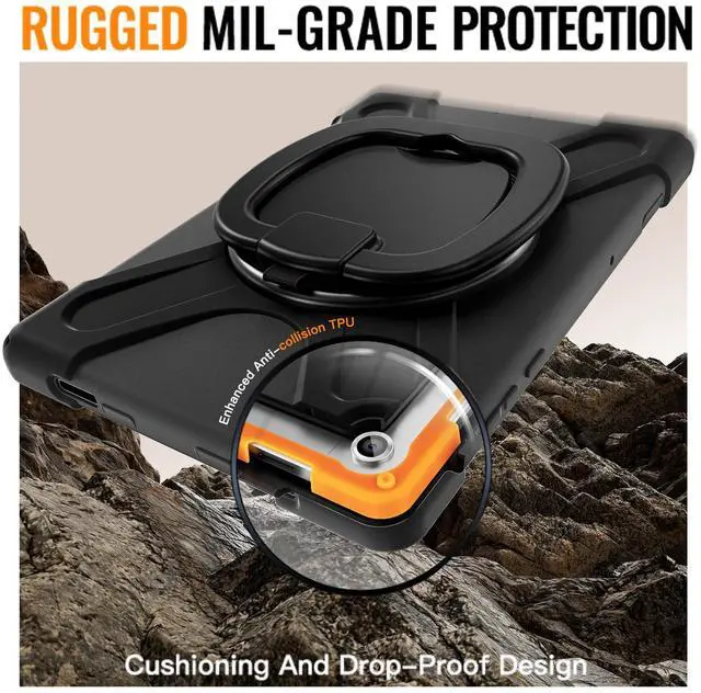 Alt view image 2 of 7 - WERLEO Protecive Case for Samsung Galaxy Tab A11 Plus / A11+ 11 Inch 2025 Shockporoof Cover with Pencil Holder Rotating Hand Strap & Stand Shoulder Strap