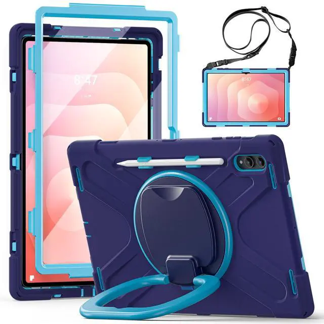 Main image of WERLEO Case for Samsung Galaxy Tab S11 Ultra 14.6 inch 2025 SM-X930/X936B/X936E/X936U Shockporoof Cover with Built-in Screen Protector, Pencil Holder, Rotating Hand Strap, Stand, Shoulder Strap