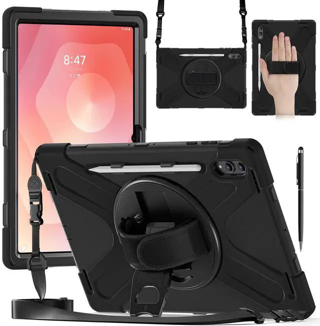 Main image of WERLEO Protecive Case for Samsung Galaxy Tab S11 Ultra 14.6 inch 2025 SM-X930/X936B/X936E/X936U Shockporoof Cover with Pencil Holder Rotating Hand Strap & Stand Shoulder Strap & Universal Stylus Pen