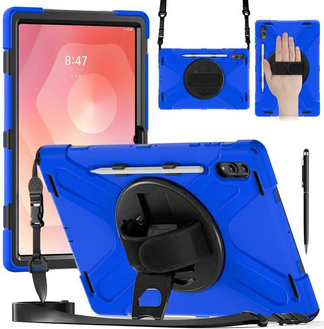 Main image of WERLEO Protecive Case for Samsung Galaxy Tab S11 Ultra 14.6 inch 2025 SM-X930/X936B/X936E/X936U Shockporoof Cover with Pencil Holder Rotating Hand Strap & Stand Shoulder Strap & Universal Stylus Pen