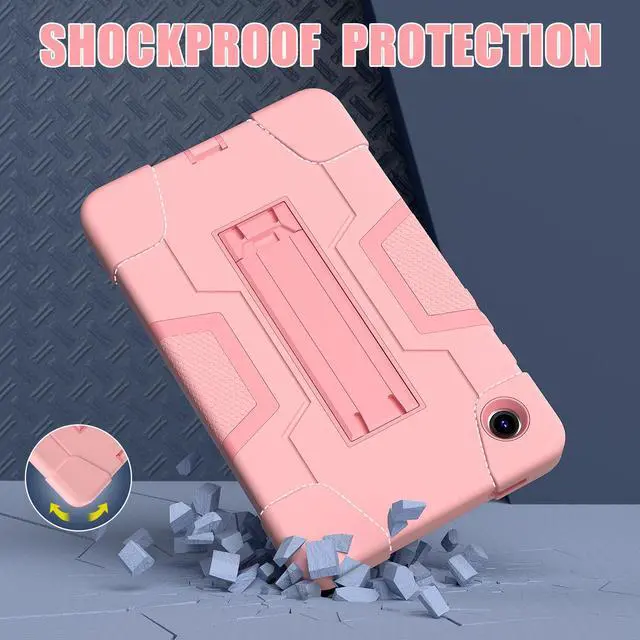 Alt view image 6 of 7 - WERLEO Case for Samsung Galaxy Tab A11 8.7 Inch 2025 Model SM-X130/X133/X135, Hard PC Soft Silicone Rugged Shockproof Protective Cover for Samsung Galaxy Tab A11 8.7" 2025 with Universal Stylus Pen