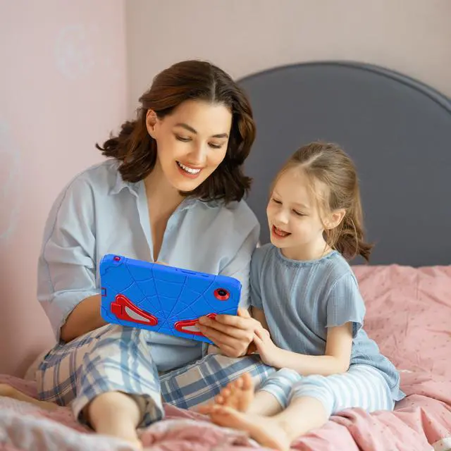 Alt view image 5 of 7 - Werleo Case for Samsung Galaxy Tab A11 8.7 inch 2025 SM-X130/X133/X135, Lightweight Shockproof Rugged Protective Cover with Kickstand, Pencil Holder for Kids Children Boys Blue