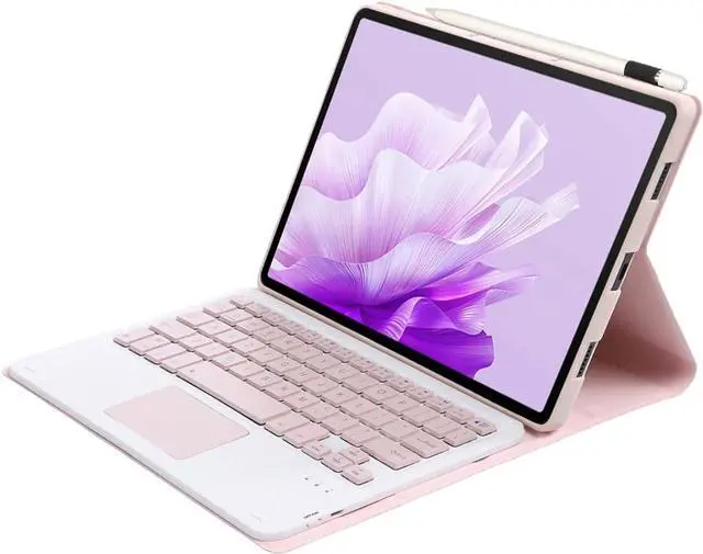 Alt view image 5 of 5 - WERLEO Wireless Touchpad Keyboard Case for Lenovo Idea Tab Pro 12.7 inch 2025 Model TB375FC TB373FU with Trackpad Pink