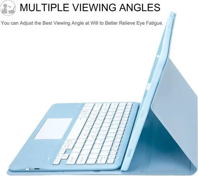 Alt view image 4 of 4 - WERLEO Wireless Touchpad Keyboard Case for Lenovo Idea Tab Pro 12.7 inch 2025 Model TB375FC TB373FU with Trackpad Blue