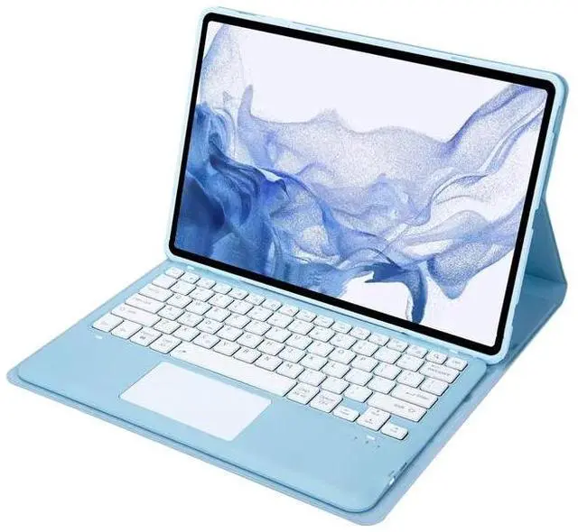 Alt view image 3 of 4 - WERLEO Wireless Touchpad Keyboard Case for Lenovo Idea Tab Pro 12.7 inch 2025 Model TB375FC TB373FU with Trackpad Blue