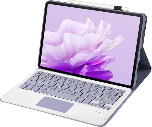 Alt view image 3 of 4 - WERLEO Wireless Touchpad Keyboard Case for Lenovo Idea Tab Pro 12.7 inch 2025 Model TB375FC TB373FU with Trackpad Purple