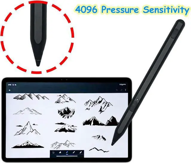 Alt view image 3 of 7 - WERLEO USI 2.0 Stylus for Chromebook  / Amazon Fire Max 11 / Fire HD 10 - Lenovo/Acer/ASUS/HP, Rechargeable Stylus Pen with 4096 Sensitivity for Google Pixel Tablet, Lenovo Chromebook