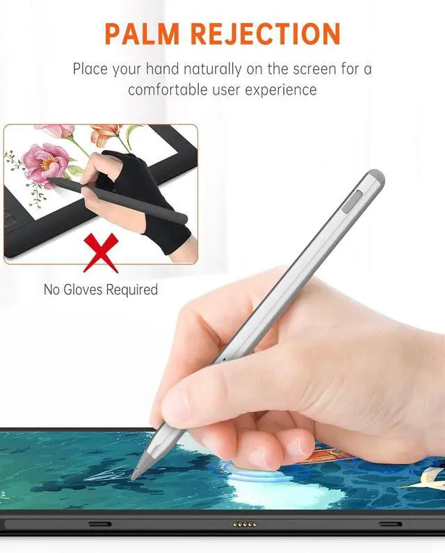 Alt view image 4 of 7 - WERLEO USI 2.0 Stylus for Chromebook / Amazon Fire Max 11 - Lenovo/Acer/ASUS/HP, Rechargeable Stylus Pen with 4096 Sensitivity for Google Pixel Tablet, Lenovo Chromebook