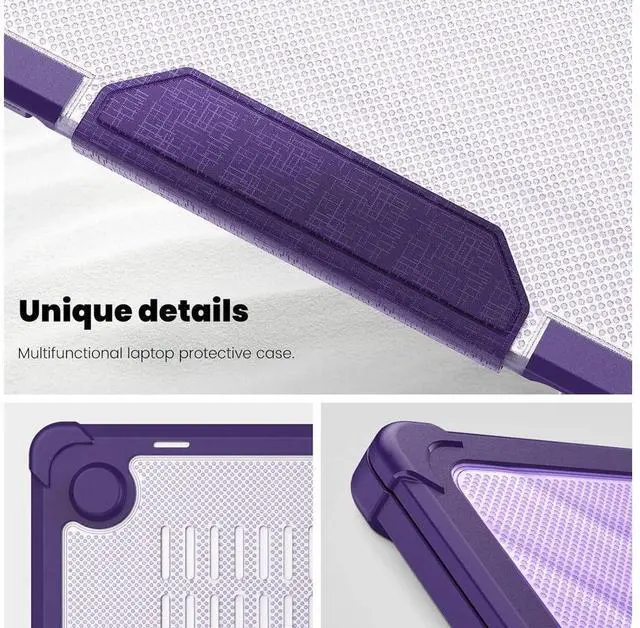 Alt view image 4 of 7 - Case for MacBook Pro 14 2025 2024 2023 2022 2021 M5 M4 M3 M2 M1 A3434 A3112 A3185 A3401 A2918 A2992 A2779 A2442 Laptop Hard Cover with Stand Keyboard Skin Screen Protector Camera Cover USB C Adapter