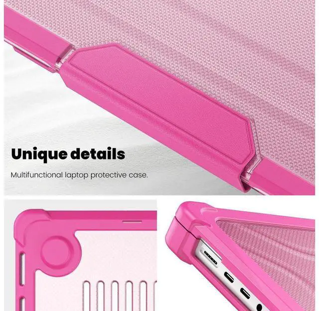 Alt view image 2 of 7 - Case for MacBook Pro 14 2025 2024 2023 2022 2021 M5 M4 M3 M2 M1 A3434 A3112 A3185 A3401 A2918 A2992 A2779 A2442 Laptop Hard Cover with Stand Keyboard Skin Screen Protector Camera Cover USB C Adapter