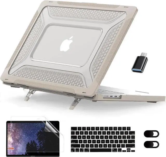 Main image of BONAEVER For MacBook Pro 14 inch Case 2025 2024 2023 2022 2021 M5 M4 M3 M2 M1 A3434 A3112 A3185 A3401 A2918 A2992 A2779 A2442 Plastic Hard Shell Cover with Keybaord Cover & Screen Protector & Adapter