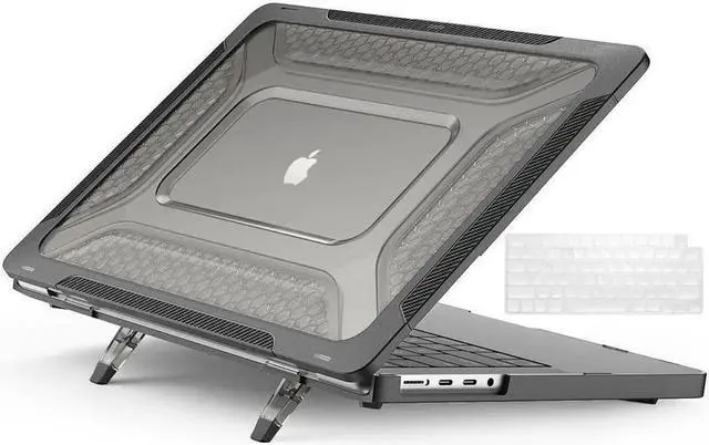 Main image of BONAEVER Case For MacBook Pro 14 inch Case 2025 2024 2023 2022 2021 M5 M4 M3 M2 M1 A3434 A3112 A3185 A3401 A2918 A2992 A2779 A2442 Hard Shell Protective Cover with Stand